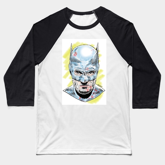 Aged Hero Baseball T-Shirt by BarnesComicArt